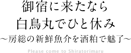 白鳥丸でひと休み